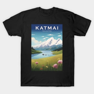 Katmai National Park Travel Poster T-Shirt